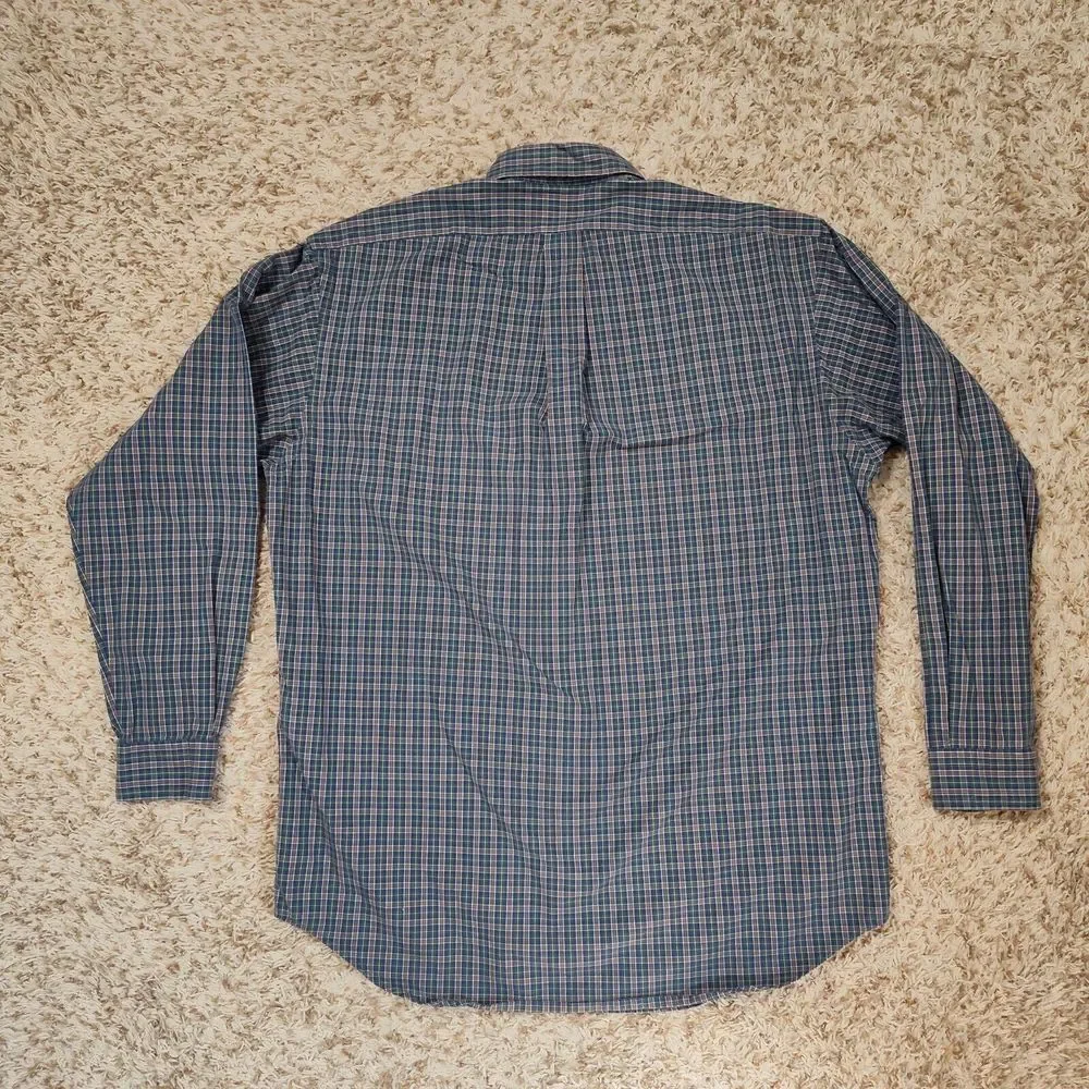 Ralph Lauren Men Size‎ M Blake Plaid Oxford Long Sleeve Button Up Shirt